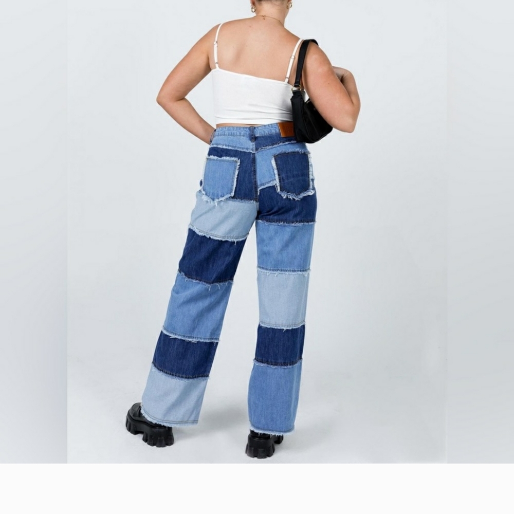 Prinses poly patchwork jeans - Picture 6 of 6
